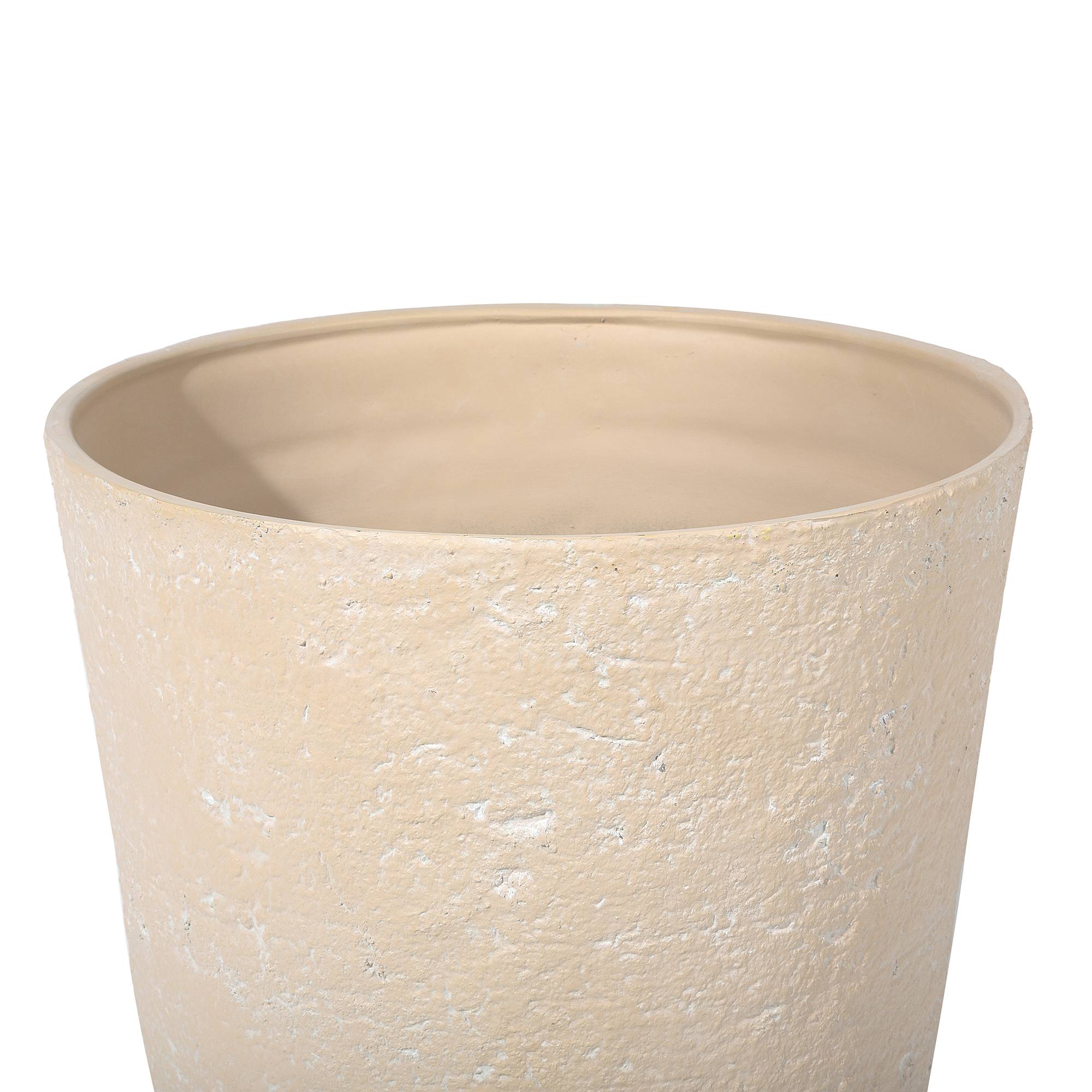 Beliani - Cache-pot d'extérieur Fibre d'argile Beige CAMIA - Beliani - Imagen 5