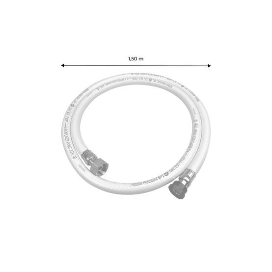 Kit Tuyau flexible de gaz 1.5 m à embouts mécaniques 25mm + Détendeur Butane 28mbar 1.3kg/h – Normes NF | sweeek - Image 2