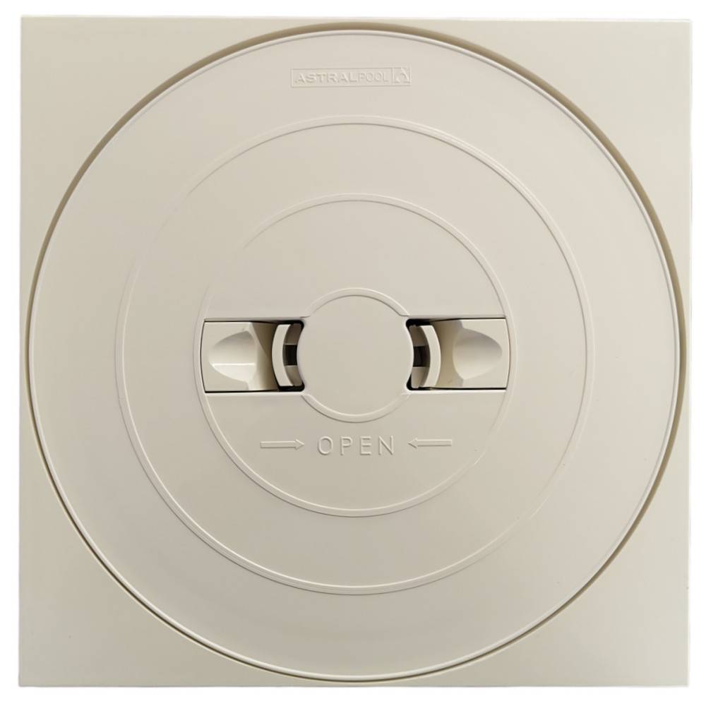 Astral Pool - Couvercle skimmer rond clips et cadre carré ASTRAL Prestige 4402010510 - Imagen 1