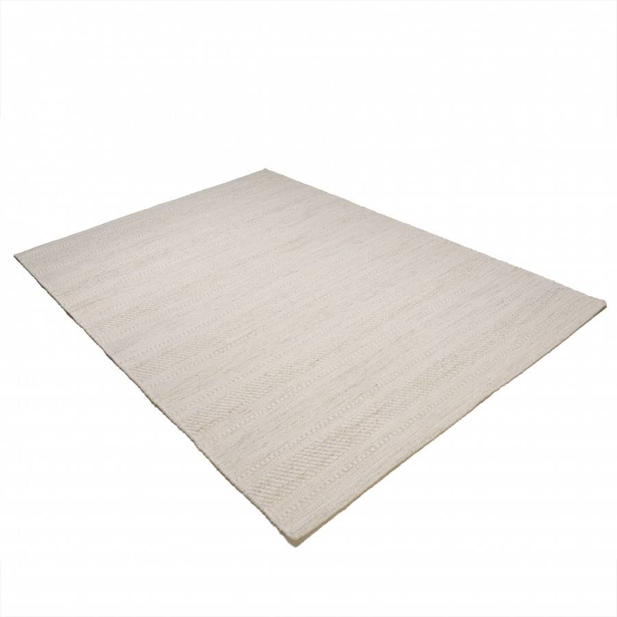 Macabane - CHARLES - Tapis rectangulaire 160x230cm laine texturée nuances de beige - Imagen 1