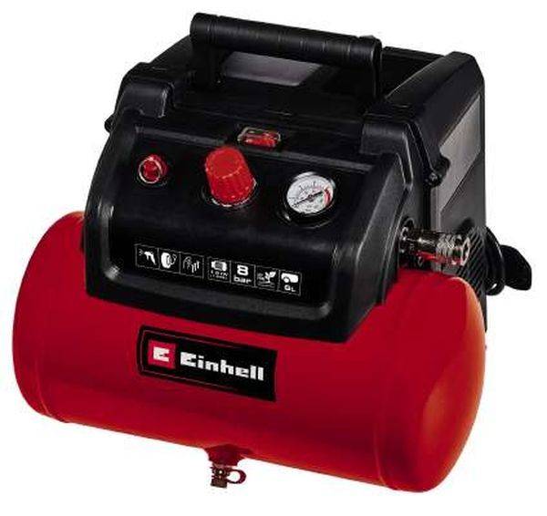 Einhell - Compresseur mobile TC-AC 190/6/8 OF Set - Réservoir à air comprimé 6 litres - jusqu'à 8 bar Einhell - Image 1
