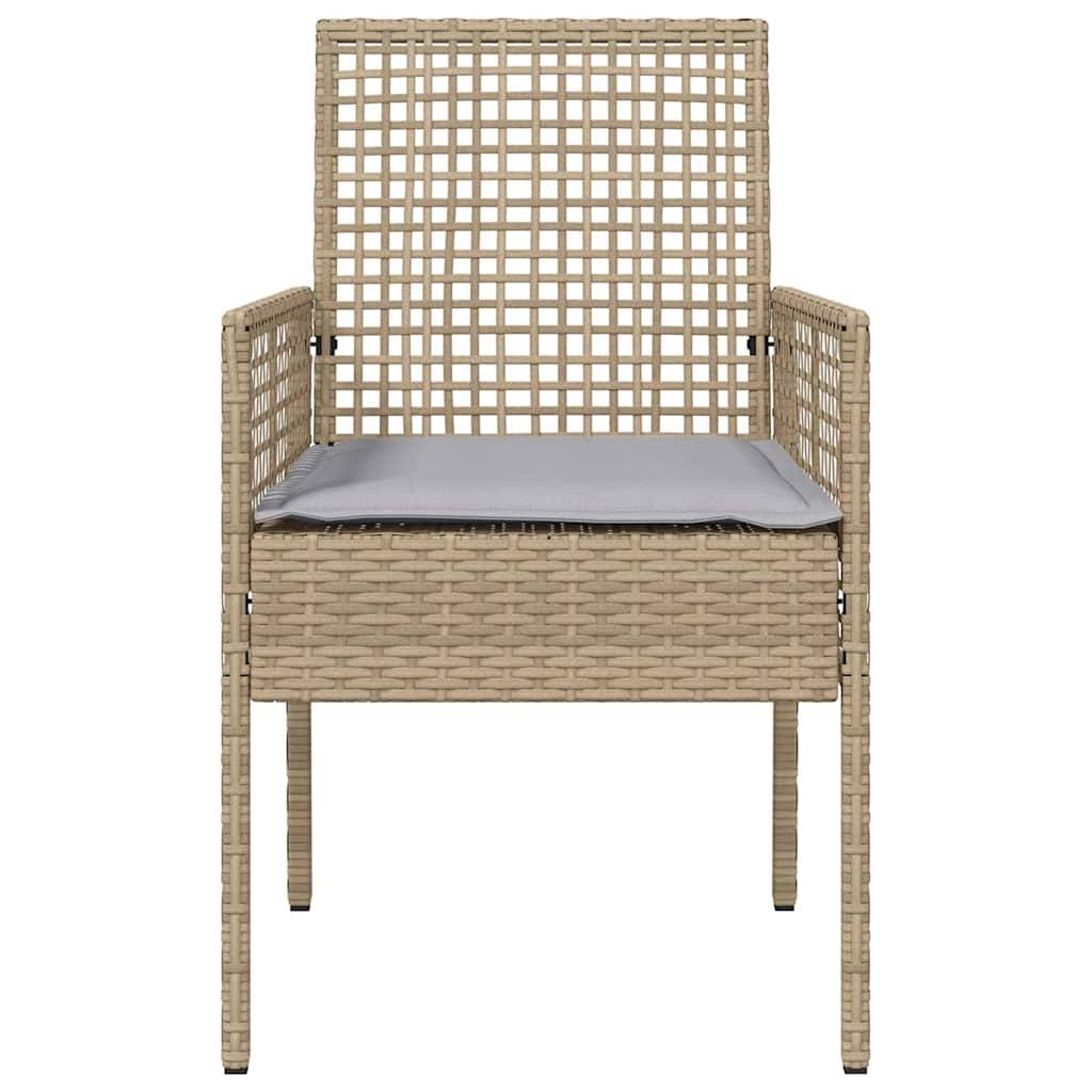 Prolenta Premium - Chaises de jardin rotin beige 55 x 53 x 85 cm - Prolenta premium p373.8 - Image 4