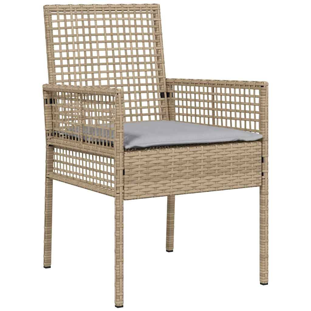 Prolenta Premium - Chaises de jardin rotin beige  55 x 53 x 85 cm  - Prolenta premium p373.8 - Image 3