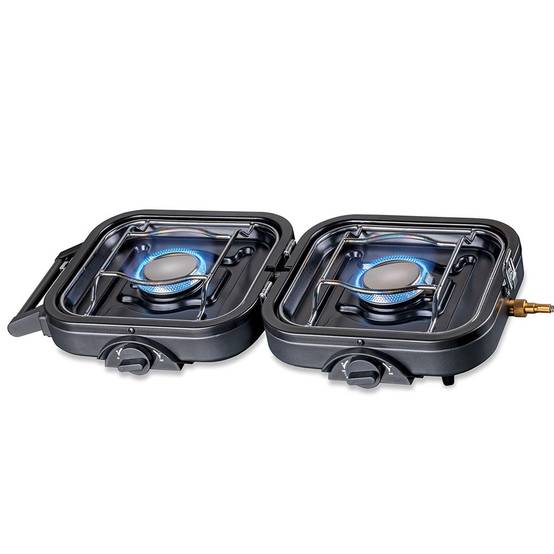Réchaud gaz 2 feux 4600W pliable + 2 Cartouches de gaz KEMPER - Imagen 9