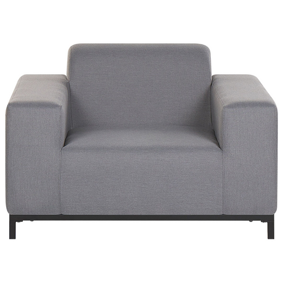 Fauteuil Tissu Gris ROVIGO - Beliani - Image 3