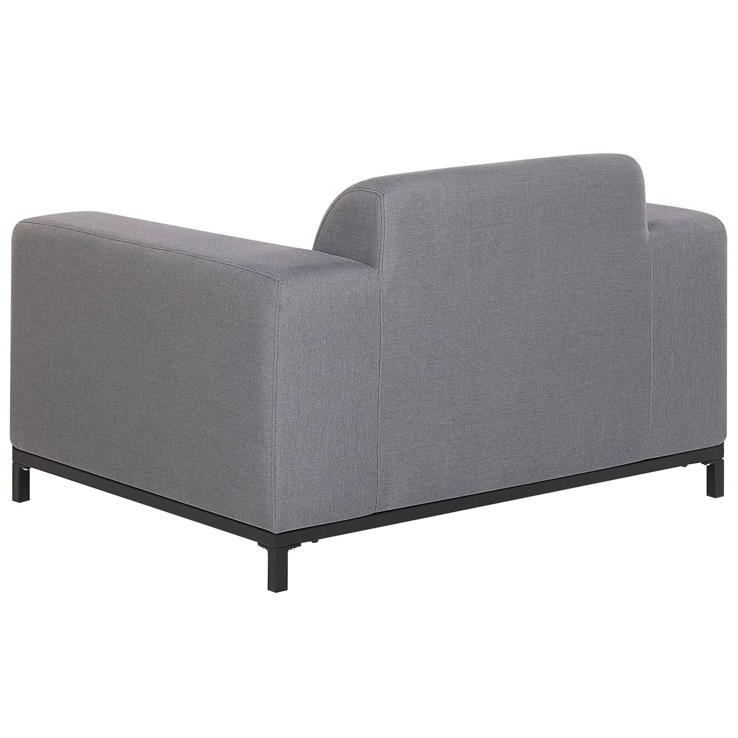 Fauteuil Tissu Gris ROVIGO - Beliani - Image 5