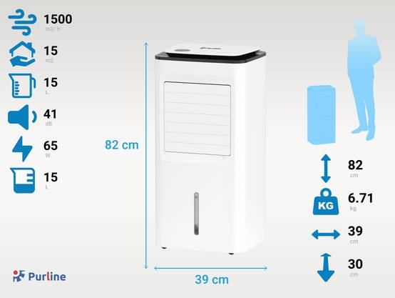 Purline - Rafraîchisseur d’air numérique à évaporation à haut débit - Purline - Image 5