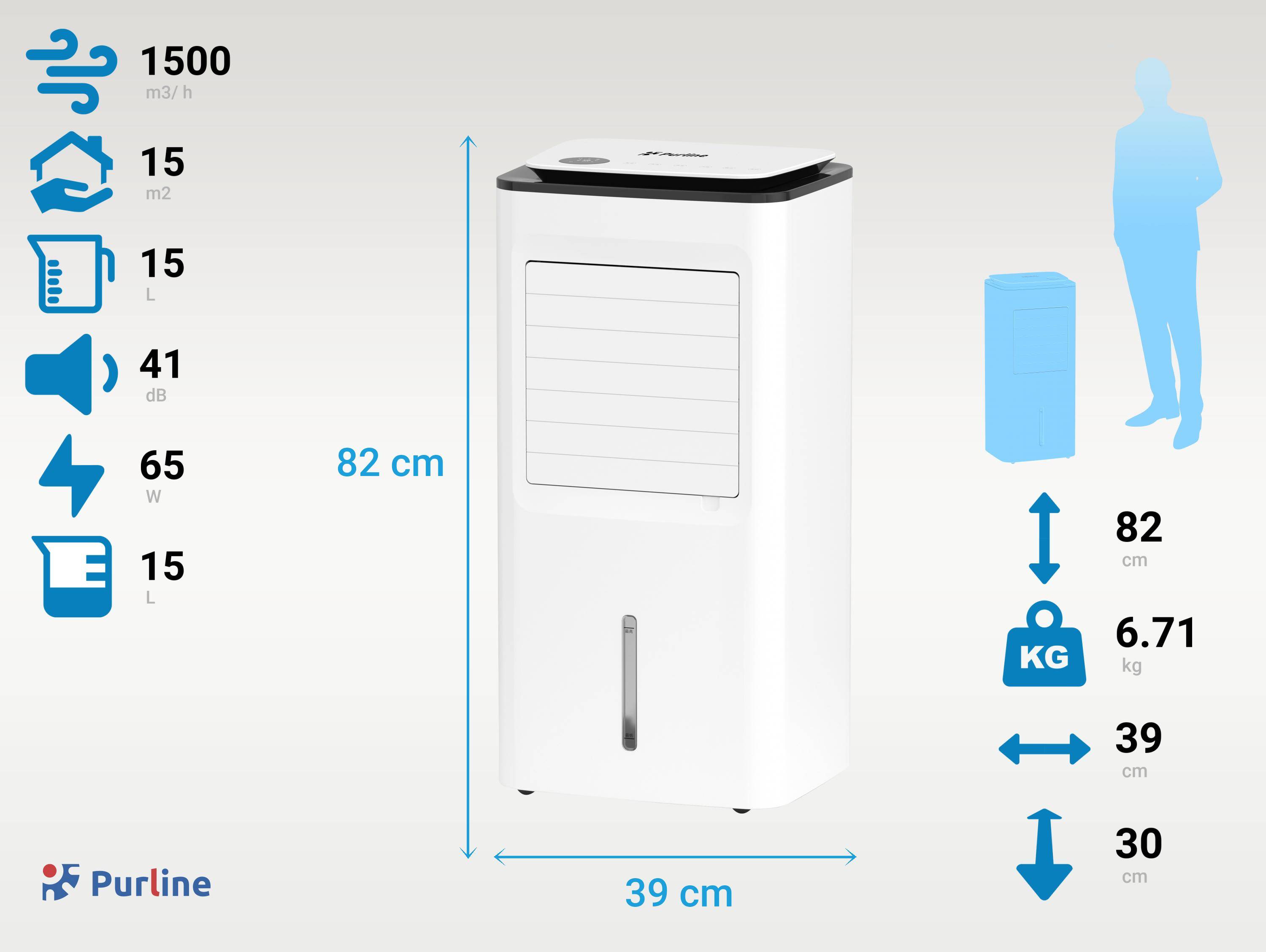 Purline - Rafraîchisseur d’air numérique à évaporation à haut débit - Purline - Image 5