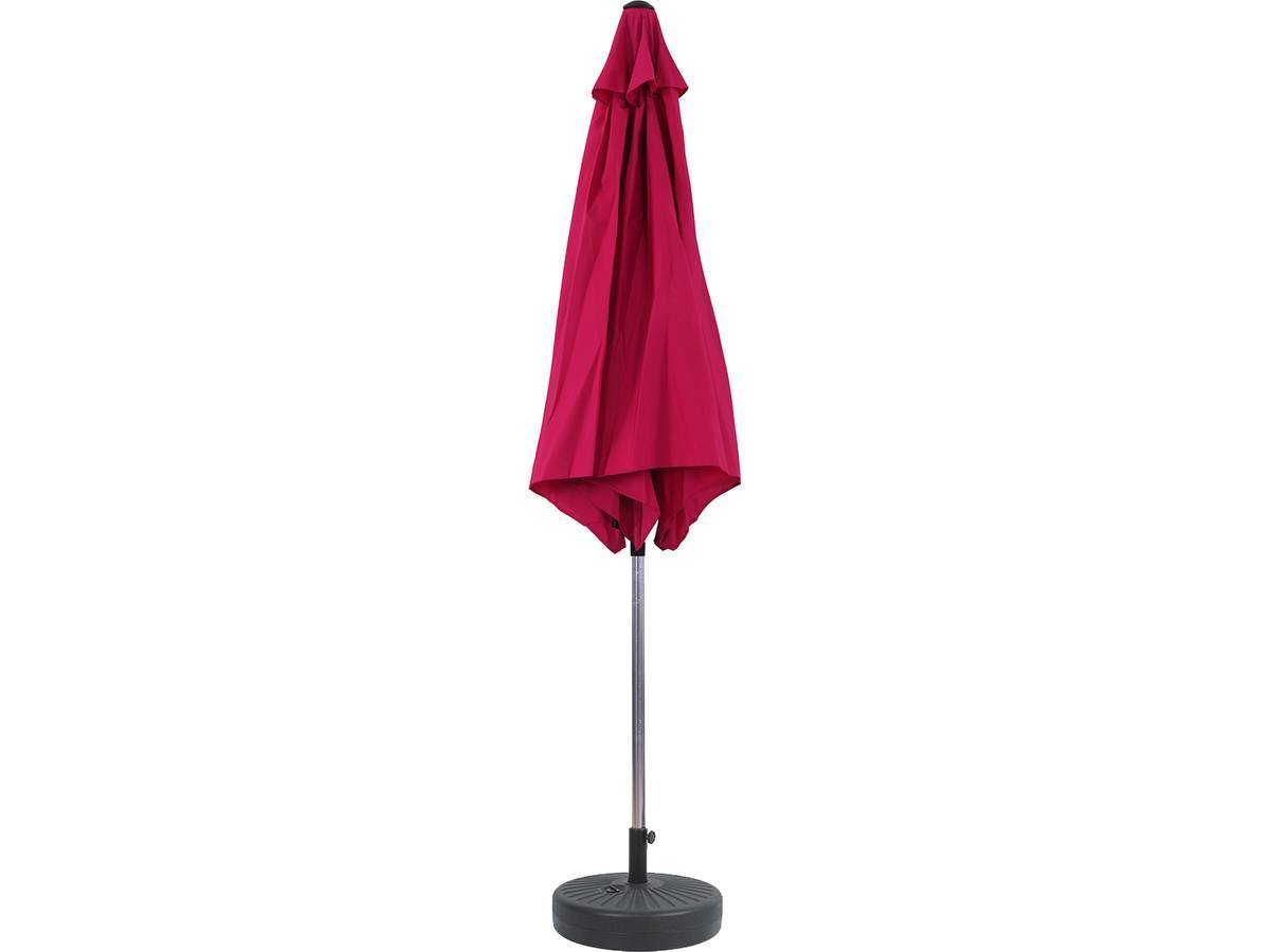 Parasol Jardin Droit Alu "sol" - Rond - ø 3m - Rose - Avec Pied à Lester -habitat Et Jardin - Imagen 2