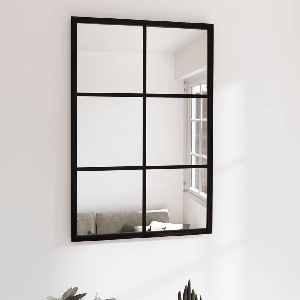Maison Chic - Miroir mural noir 60x40 cm métal Maison Chic - Image 2
