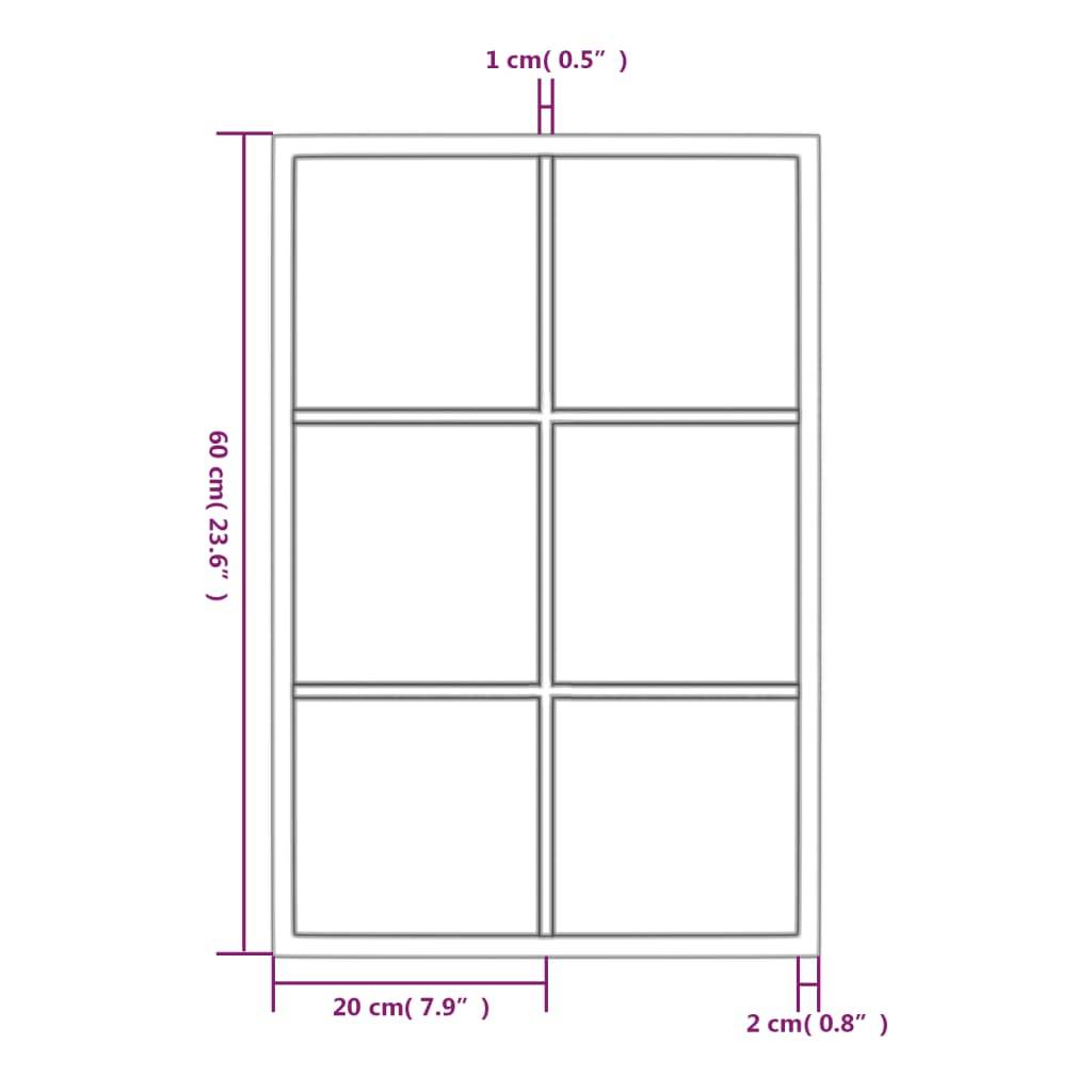 Maison Chic - Miroir mural noir 60x40 cm métal Maison Chic - Image 8