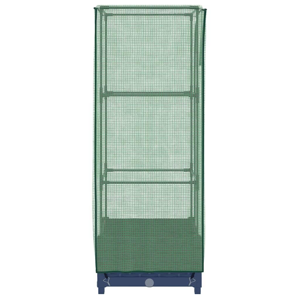 ComfortXL - Carré potager surélevé avec serre aspect rotin pour balcon terrasse Gris 40x40cm – ComfortXL Outdoor Living - Image 5