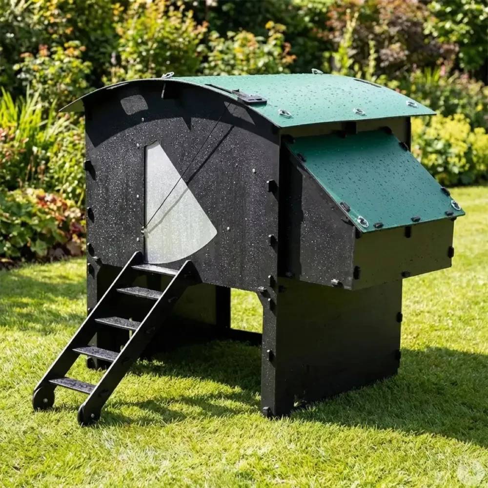 Poulailler surélevé en plastique recyclé 8 à 15 poules - Imagen 1