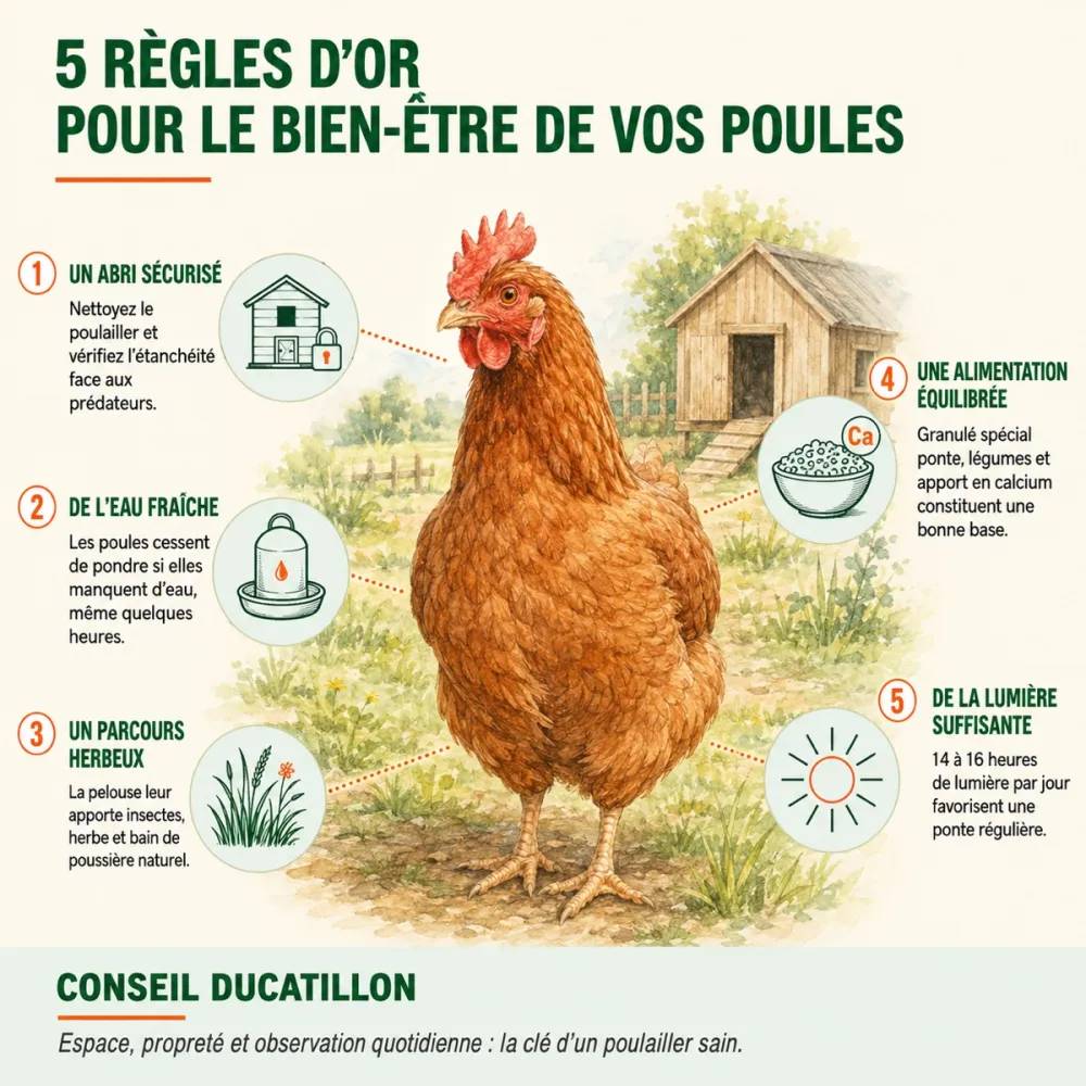 Poulailler surélevé en plastique recyclé, 8 poules standard ou 15 naines - Imagen 9