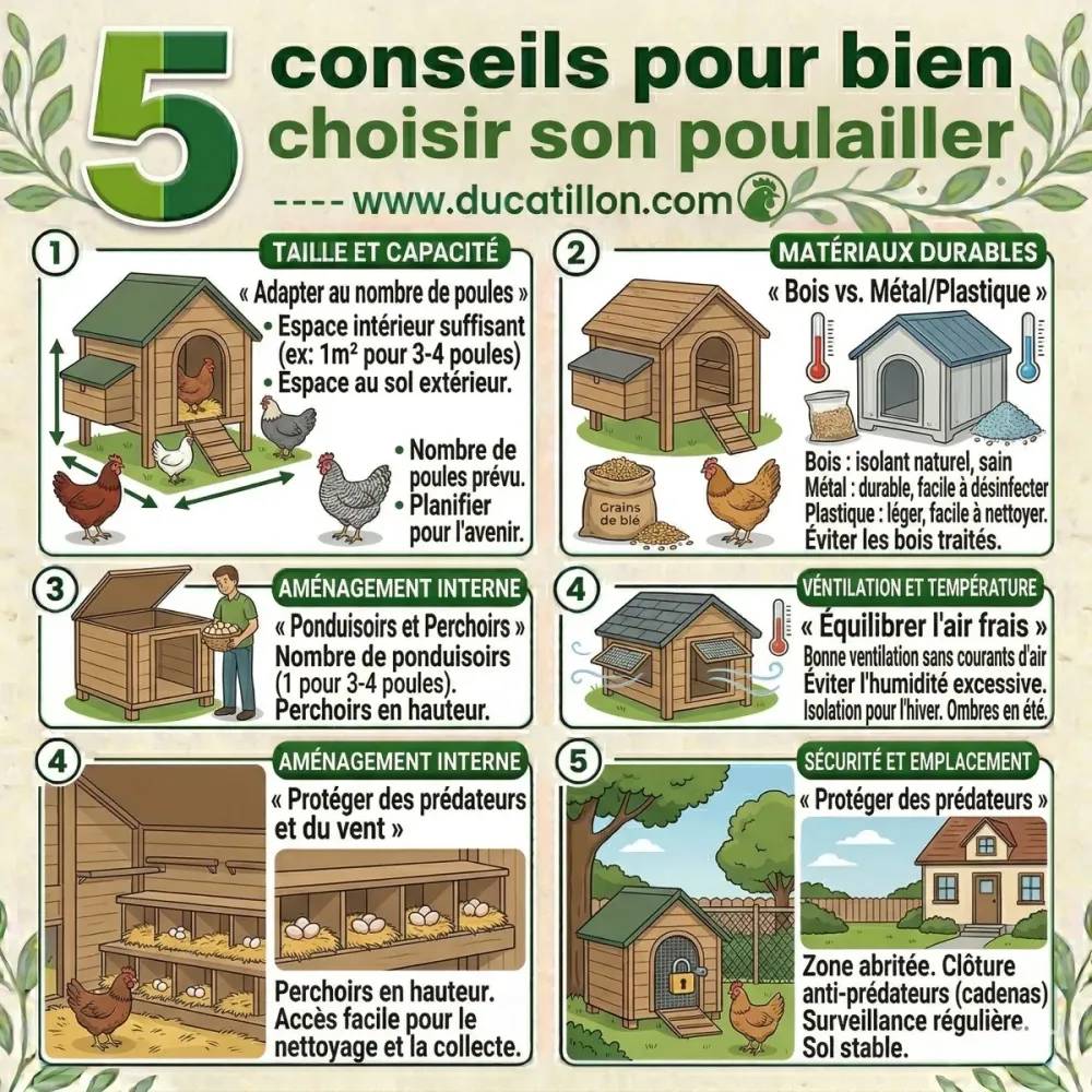 Poulailler surélevé en plastique recyclé 8 à 15 poules - Imagen 8