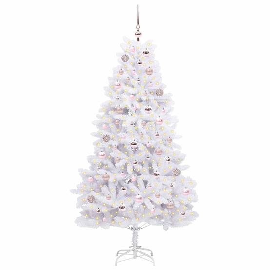 Vidaxl - Sapin de Noël Artificiel à Branches Articulées Blanc 180 cm vidaXL 3426596 - Image 4