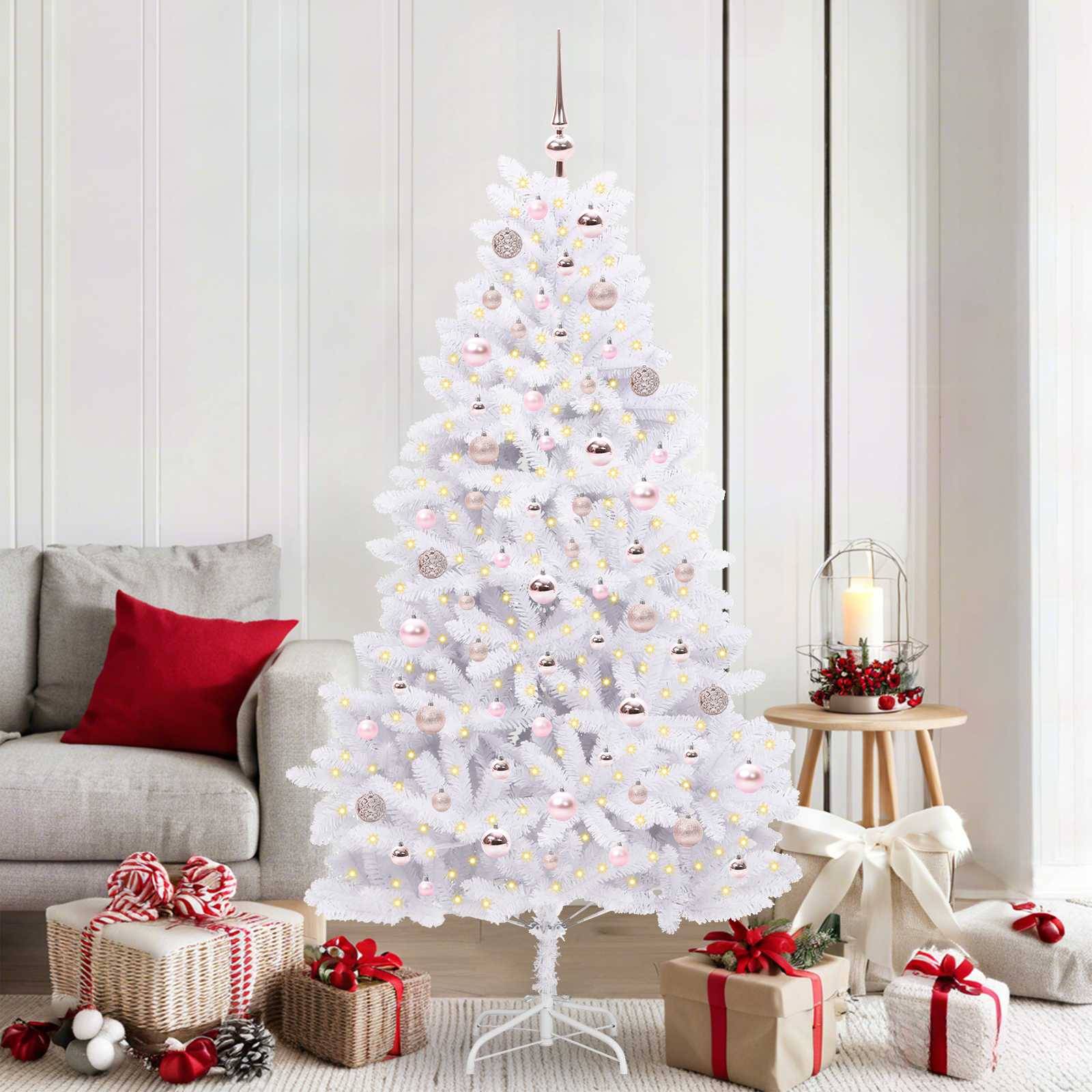 Vidaxl - Sapin de Noël Artificiel à Branches Articulées Blanc 180 cm vidaXL 3426596 - Image 1