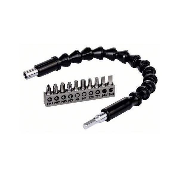 Bosch - Pack BOSCH 10 Embouts de vissage + Rallonge flexible 300 mm - 2608522377