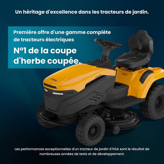 Stiga - Tracteur de pelouse électrique Tornado 5108e, 56 V, Largeur 108 cm, Tableau de bord numérique et connectivité STIGA.GO - STIGA - Image 3