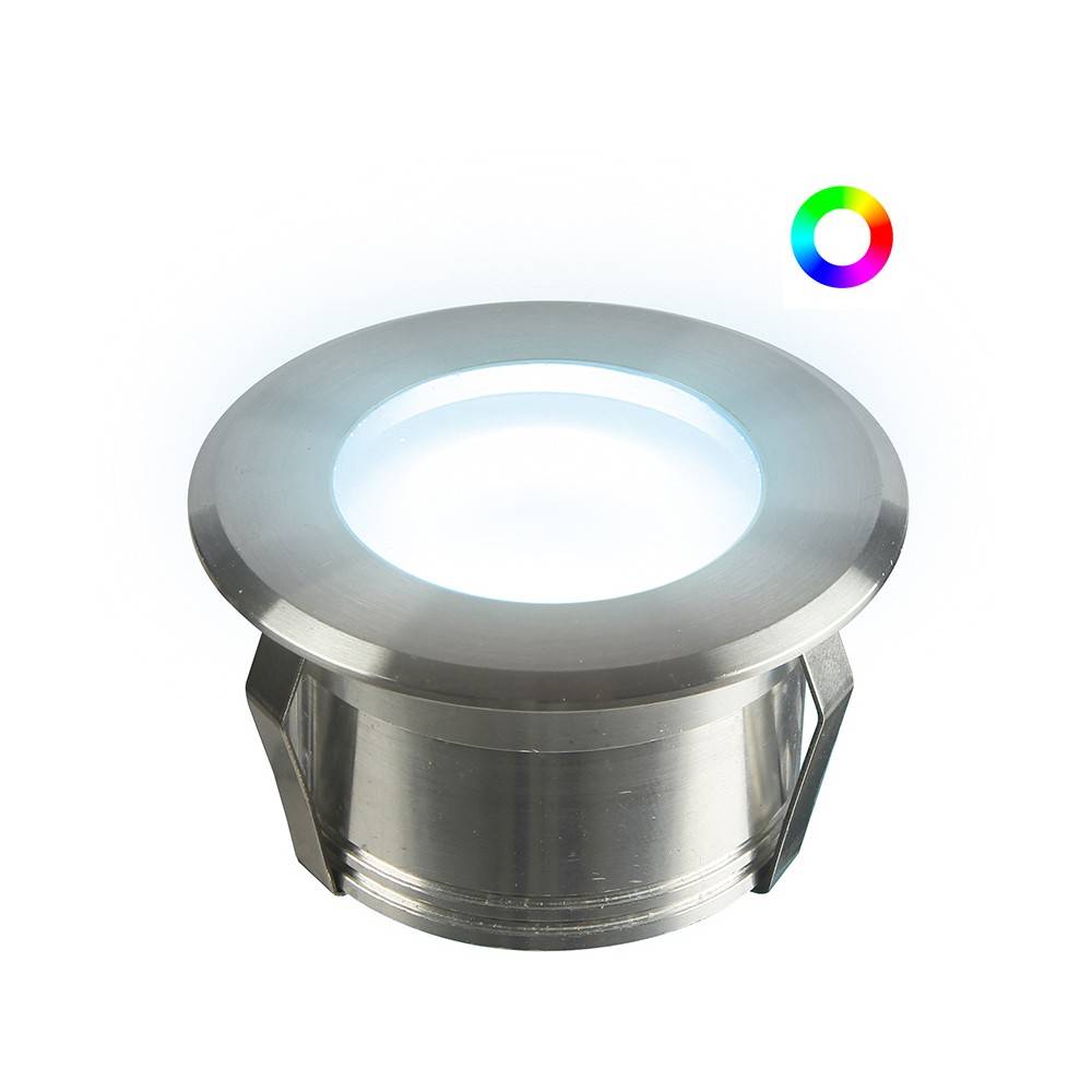 Decklinea - Spots Terrasse LED LUX RGB - OWLIA - 50 000 heures de Durée de Vie Moyenne - Diametre : 70mm - Installation PLUG & PLAY - Imagen 1