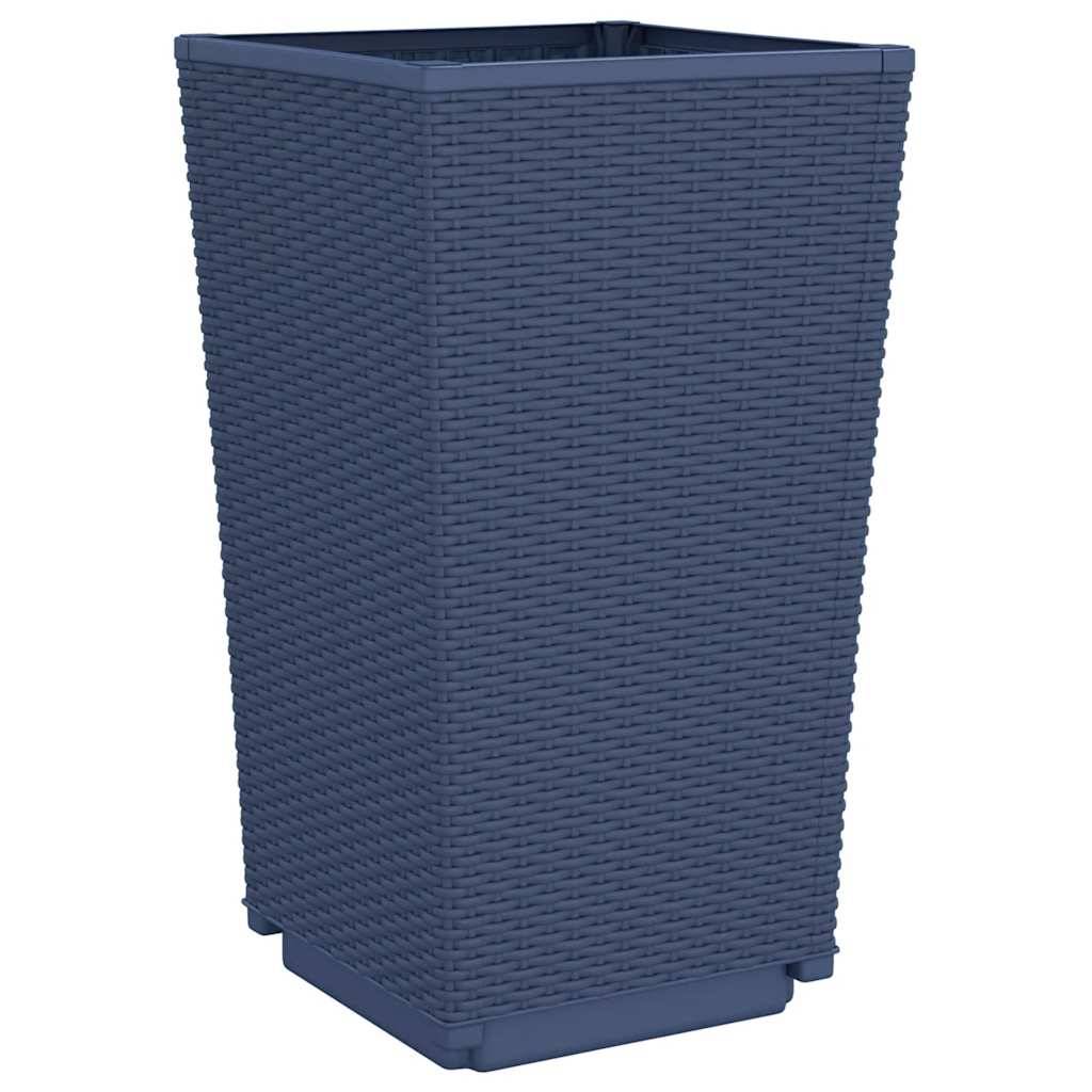 Jardinières 2 pcs polypropylène bleu gris 32,5 x 32,5 x 57 cm - PANGIVO - Image 7