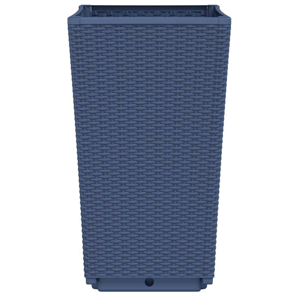 Jardinières 2 pcs polypropylène bleu gris 32,5 x 32,5 x 57 cm - PANGIVO - Image 5