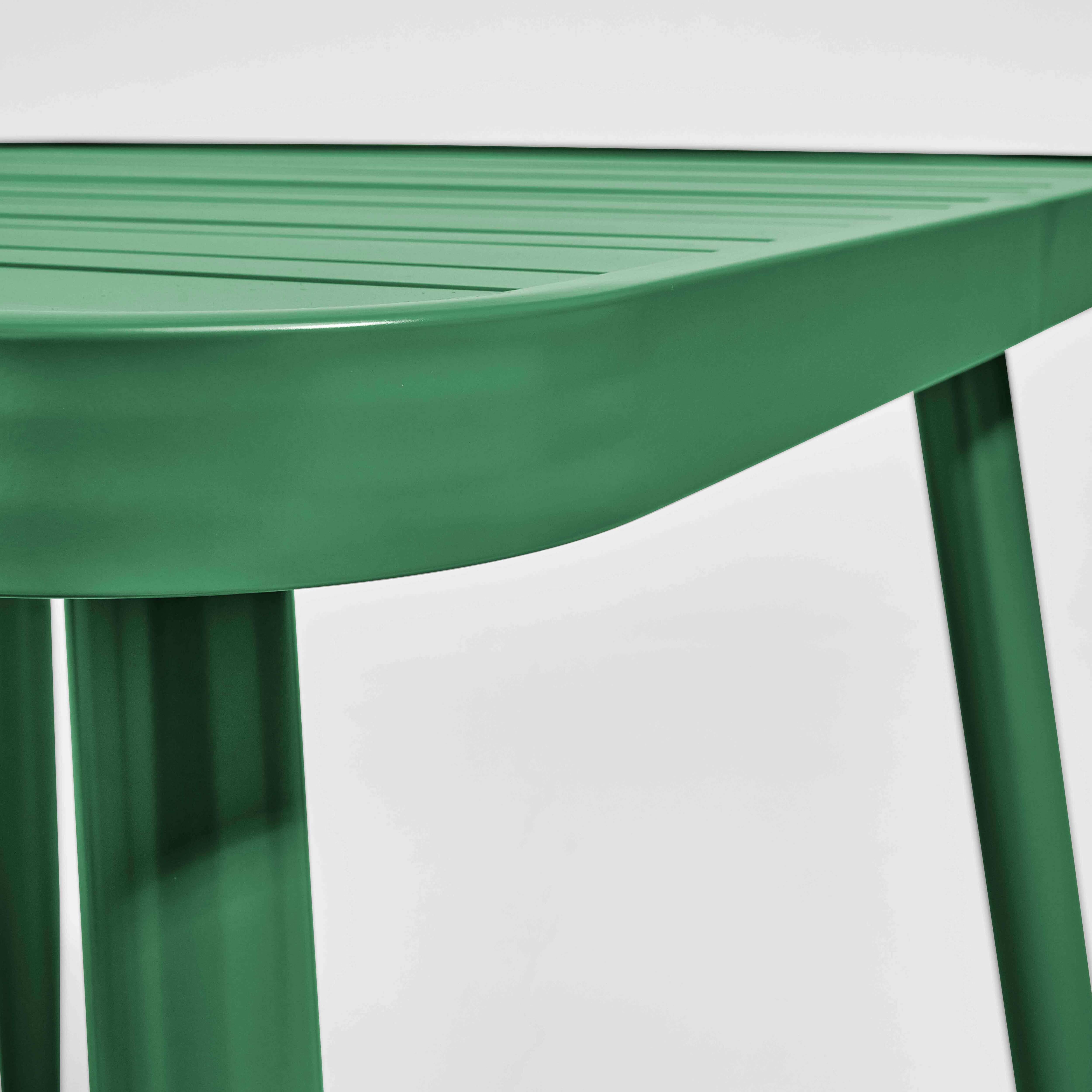 Oviala - Table de jardin carrée en aluminium vert olive Bristol - Oviala - Imagen 4