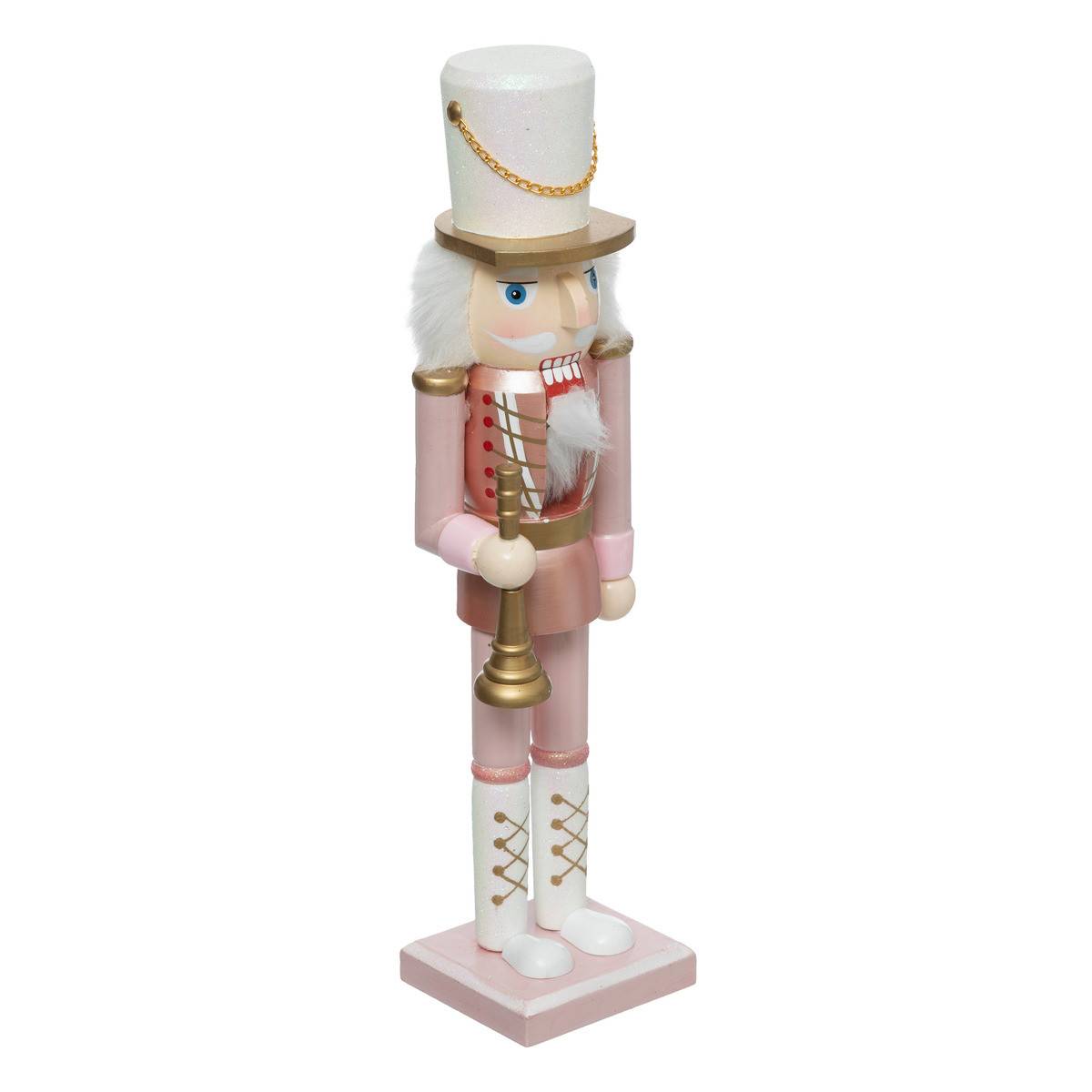 Fééric Lights & Christmas - Déco de Noël Casse-Noisette Rose H 38 cm - Imagen 1