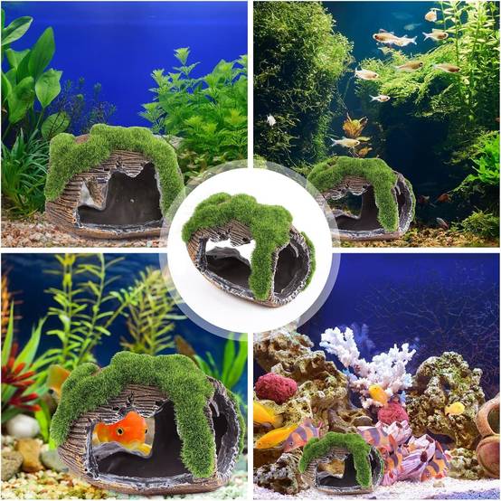 Grotte Décorative Mousse pour Aquarium M DtopbuyAge - Image 3