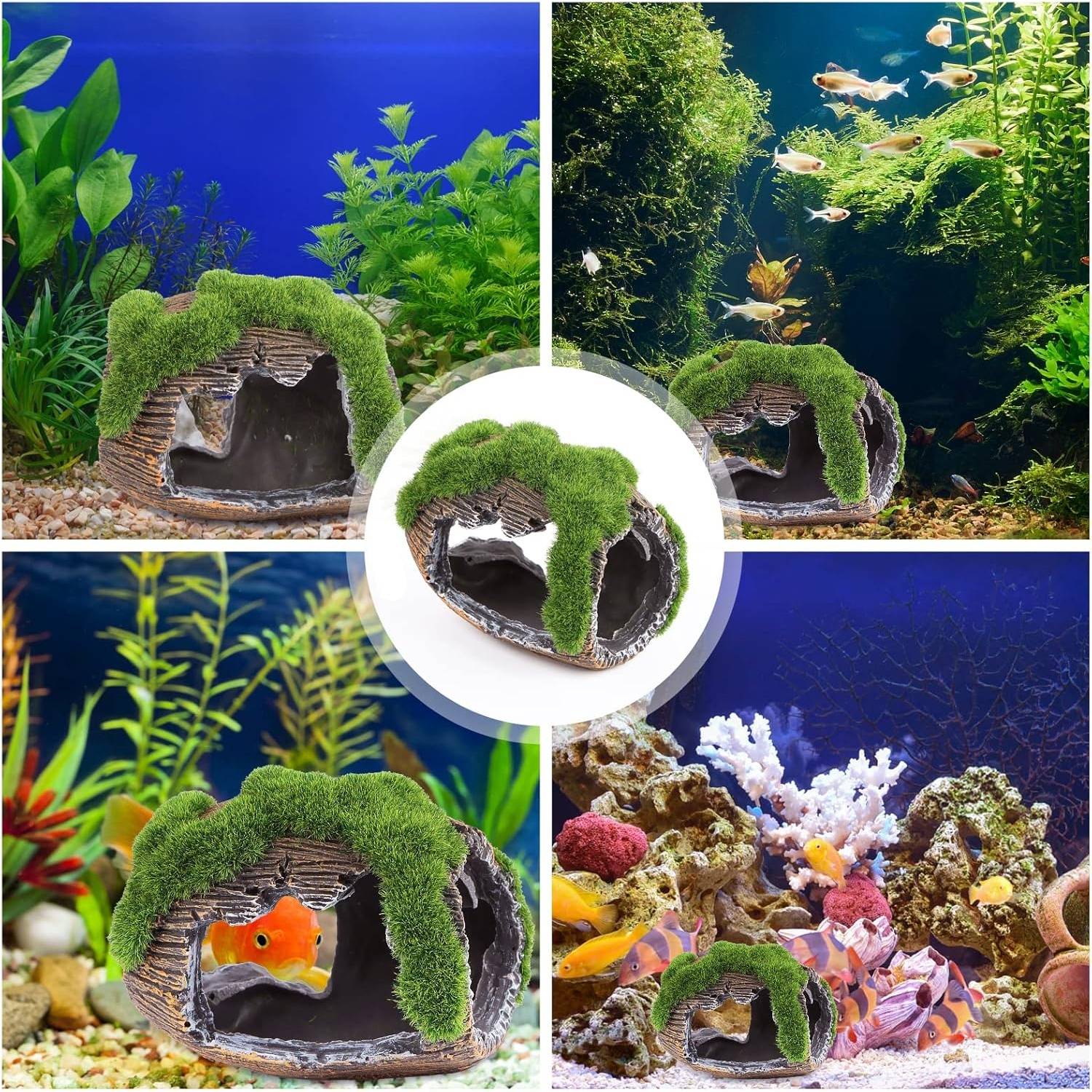 Grotte Décorative Mousse pour Aquarium M DtopbuyAge - Image 3