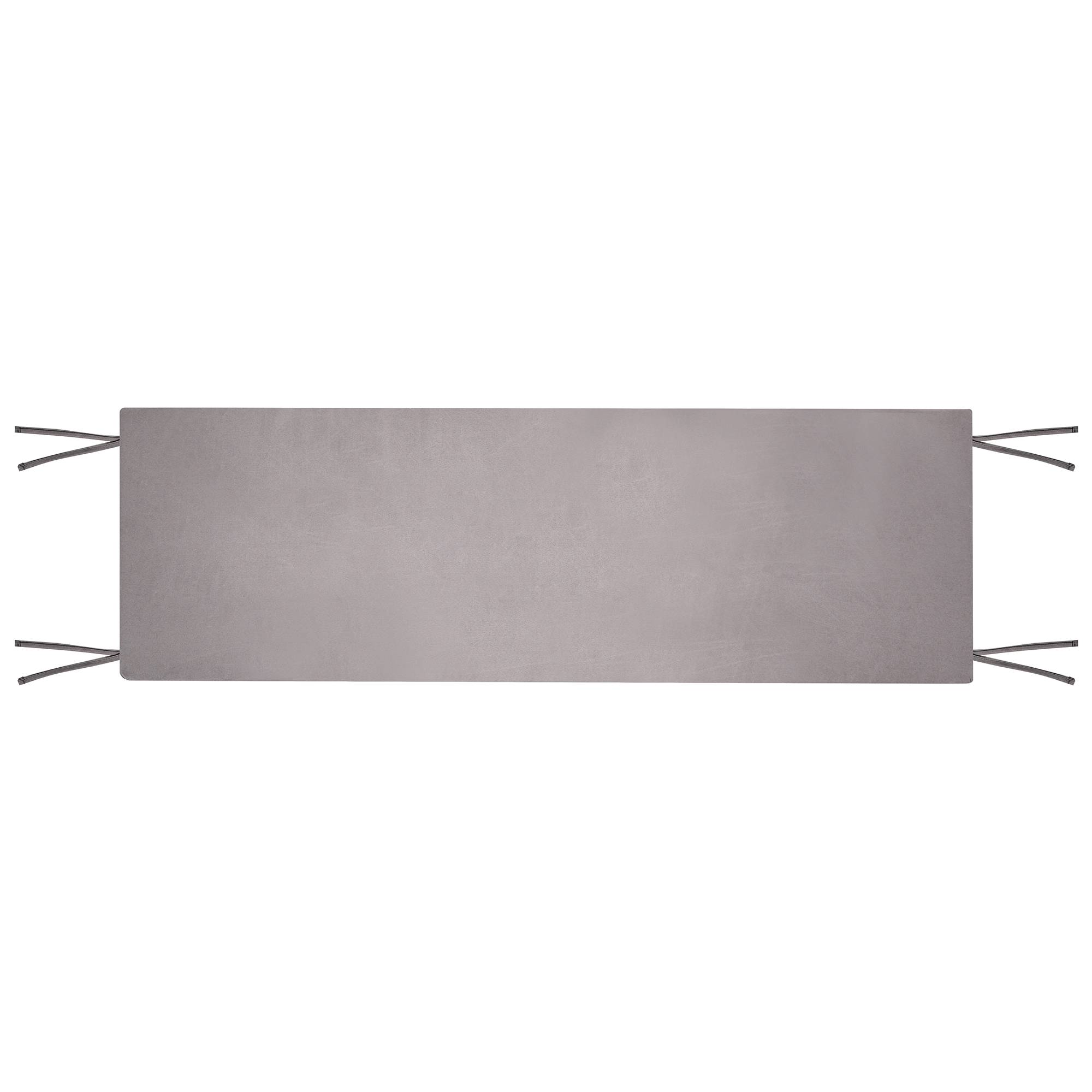 Beliani - Coussin d'assise d'extérieur Tissu Gris SOVANA - 148x45x5- Beliani - Image 4