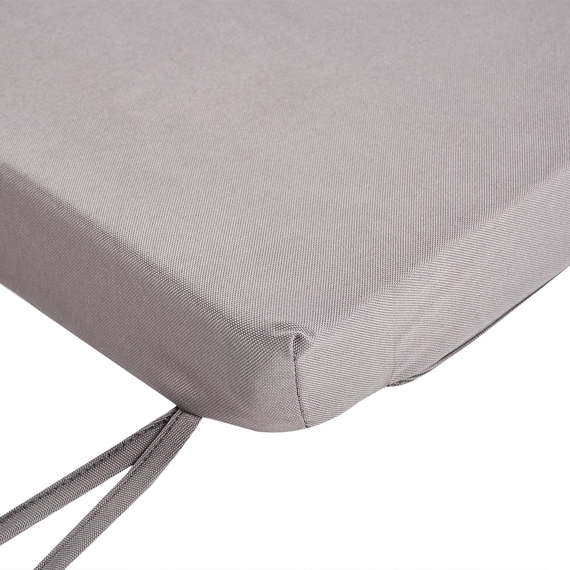 Beliani - Coussin d'assise d'extérieur Tissu Gris SOVANA - 148x45x5- Beliani - Image 7