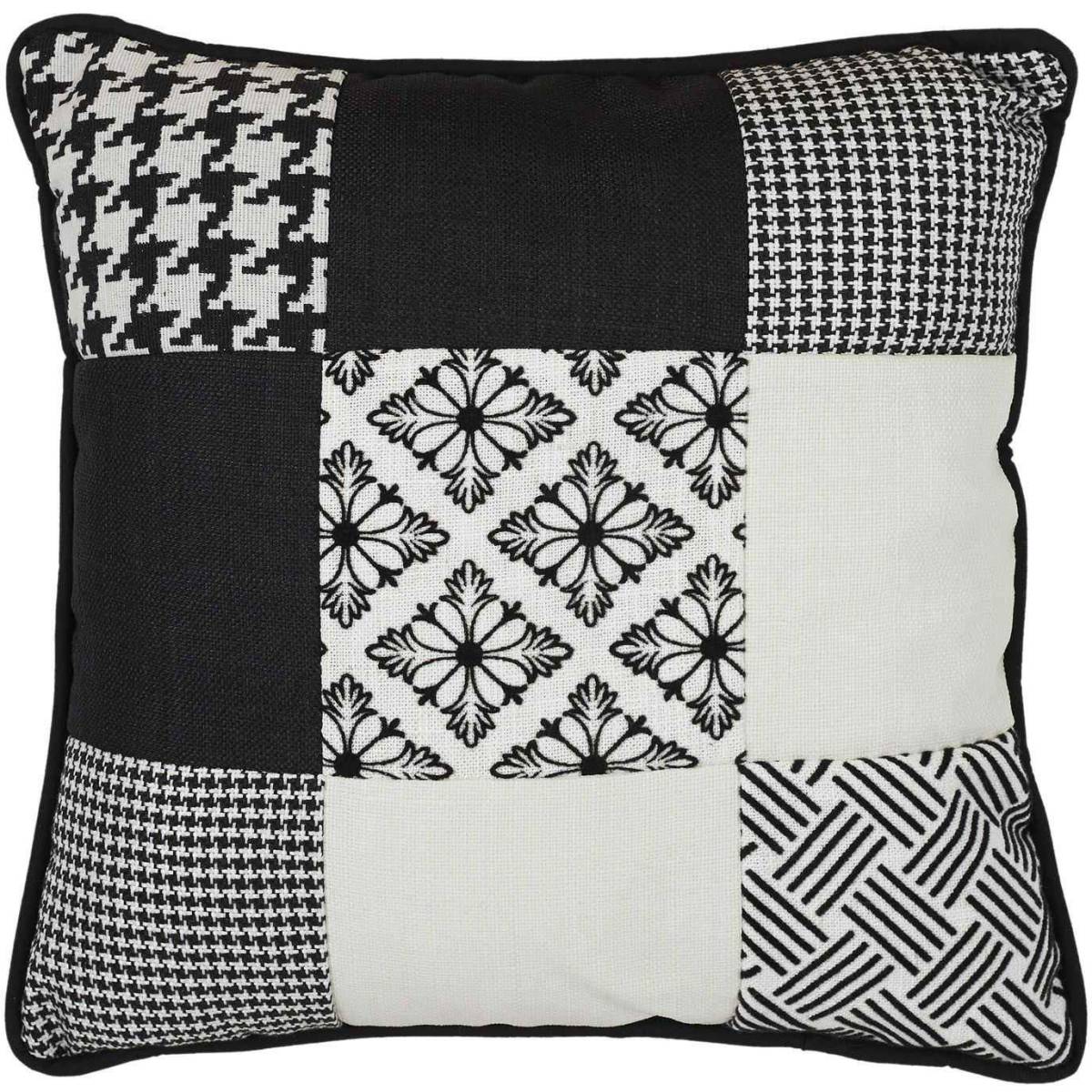 The Home Deco Factory - Coussin en tissu patchwork 40 x 40 cm - Imagen 1