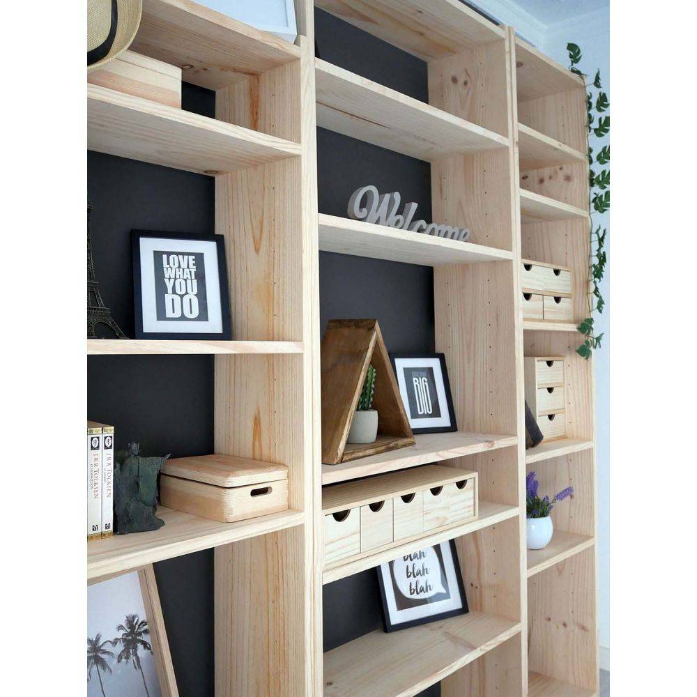 Boîte de rangement en pin massif avec couvercle Taille 1 Astigarraga - Imagen 2