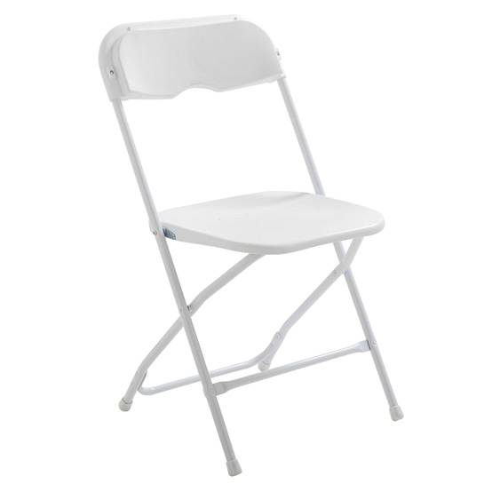 Oviala - Chaise pliante blanche en plastique REKKEM - Oviala - Image 1