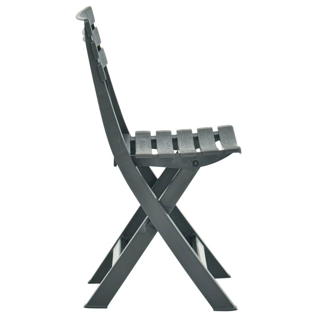 Prolenta Premium - Chaises de jardin plastique vert  44 x 41 x 78 cm  - Prolenta premium p337.7 - Image 4