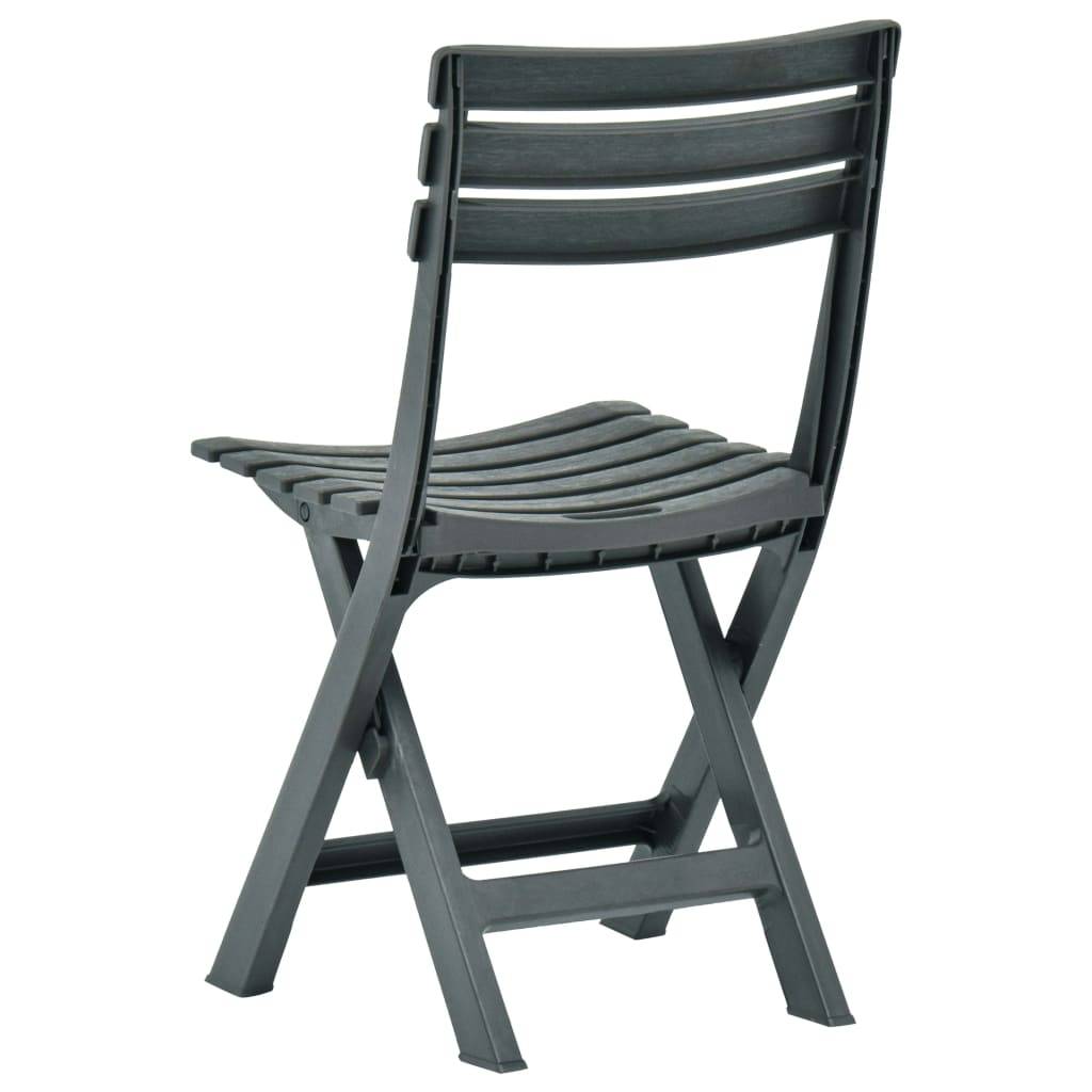 Prolenta Premium - Chaises de jardin plastique vert  44 x 41 x 78 cm  - Prolenta premium p337.7 - Image 5