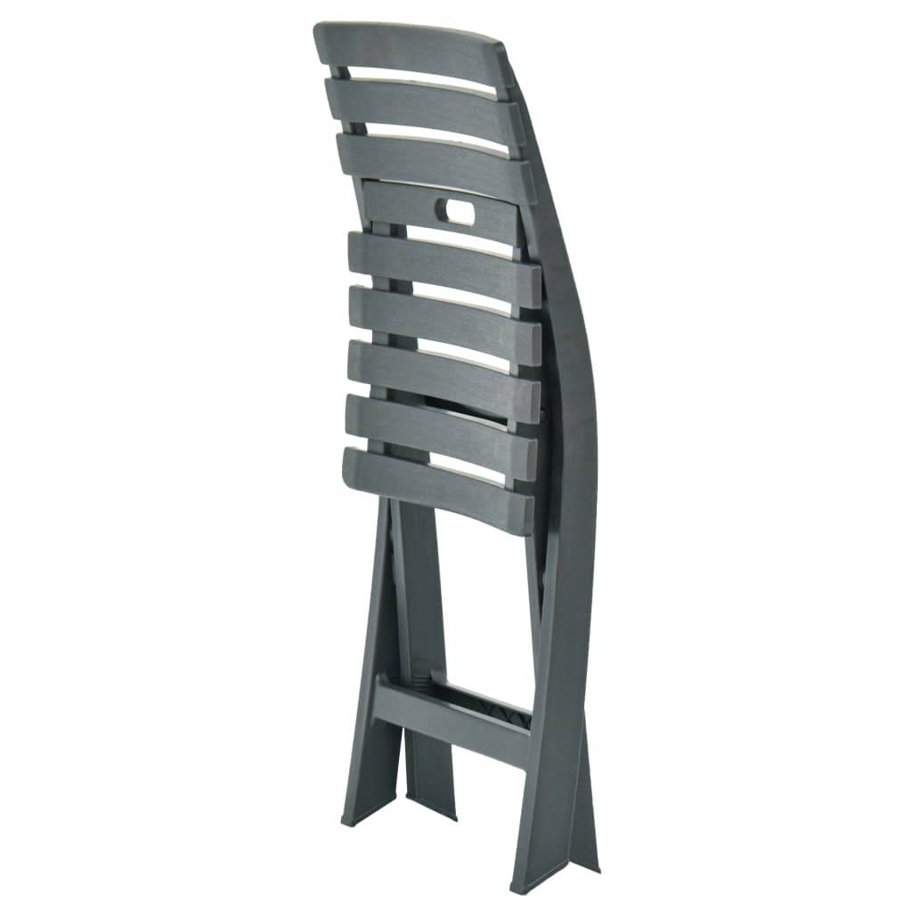 Prolenta Premium - Chaises de jardin plastique vert  44 x 41 x 78 cm  - Prolenta premium p337.7 - Image 6