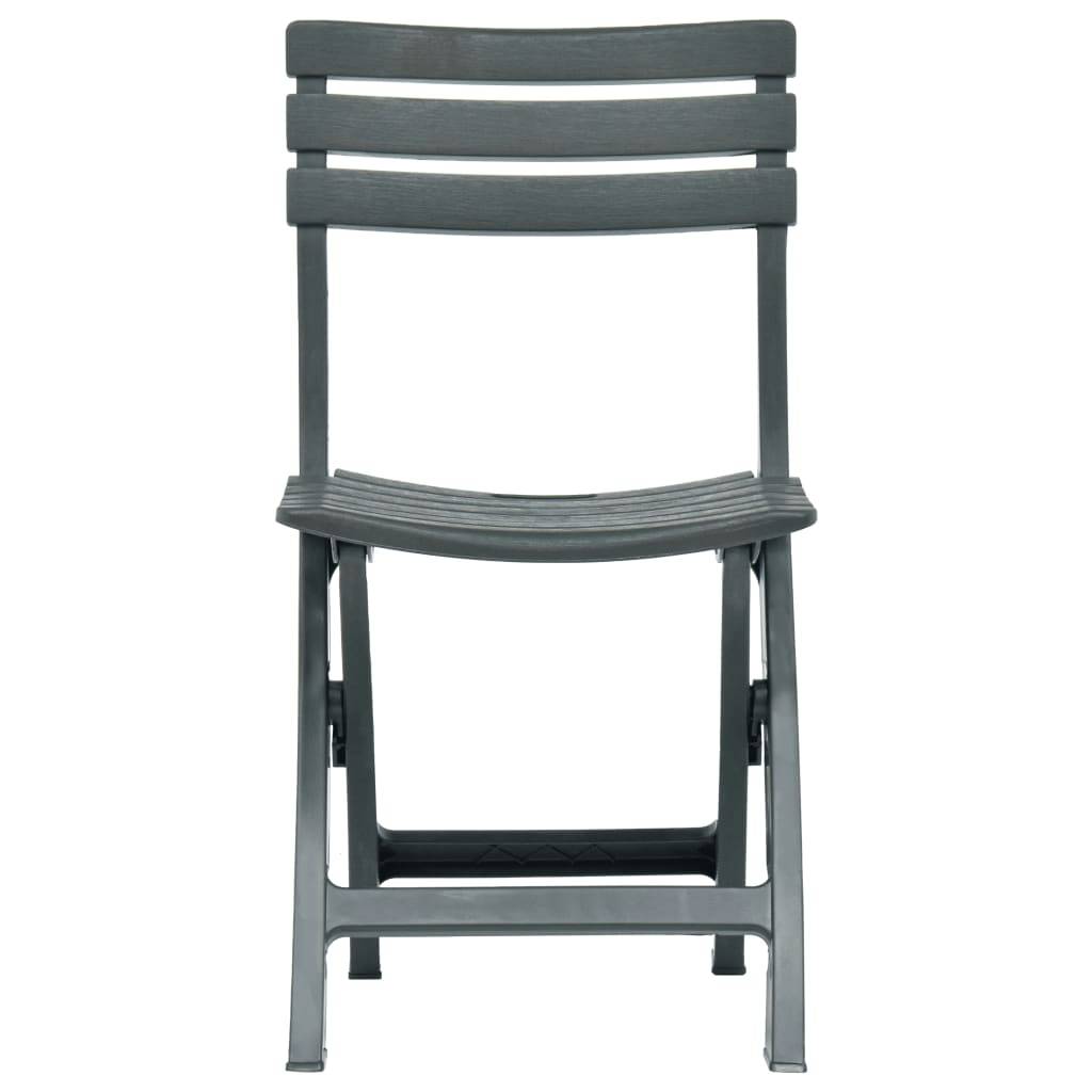 Prolenta Premium - Chaises de jardin plastique vert  44 x 41 x 78 cm  - Prolenta premium p337.7 - Image 3
