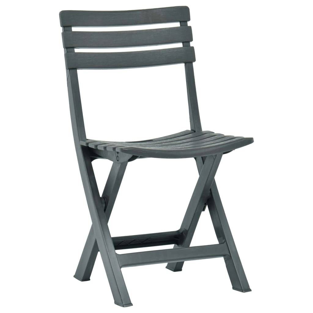 Prolenta Premium - Chaises de jardin plastique vert  44 x 41 x 78 cm  - Prolenta premium p337.7