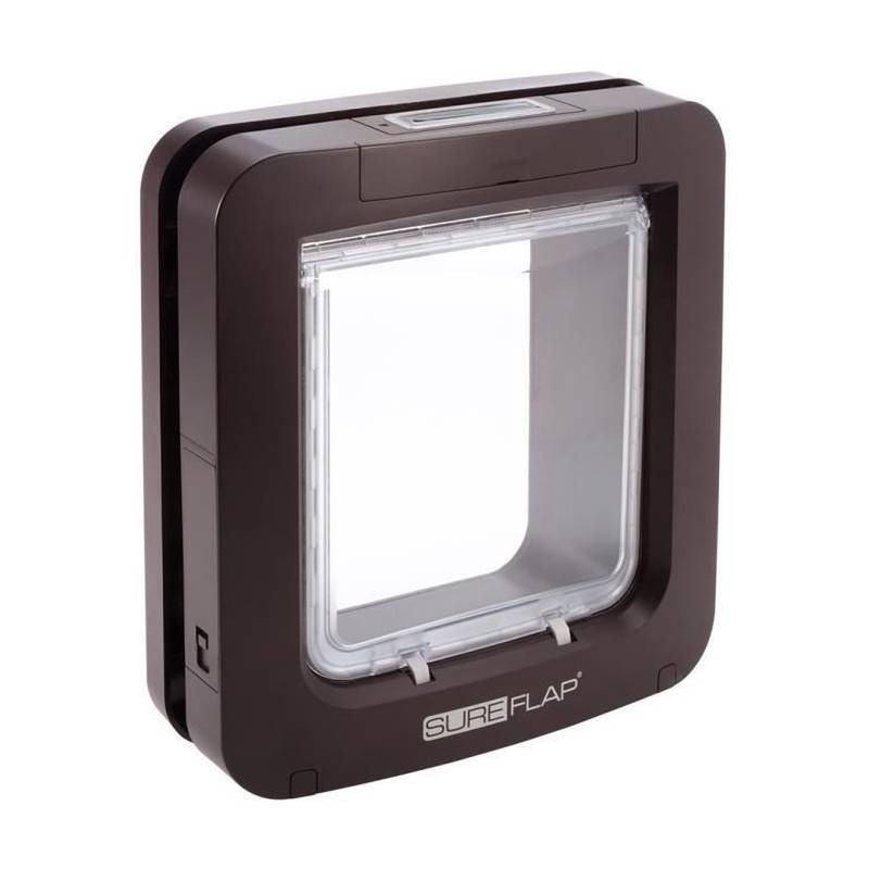Sans Marque - Sureflap Grande Chatiere A Puce Electronique Marron - Image 1