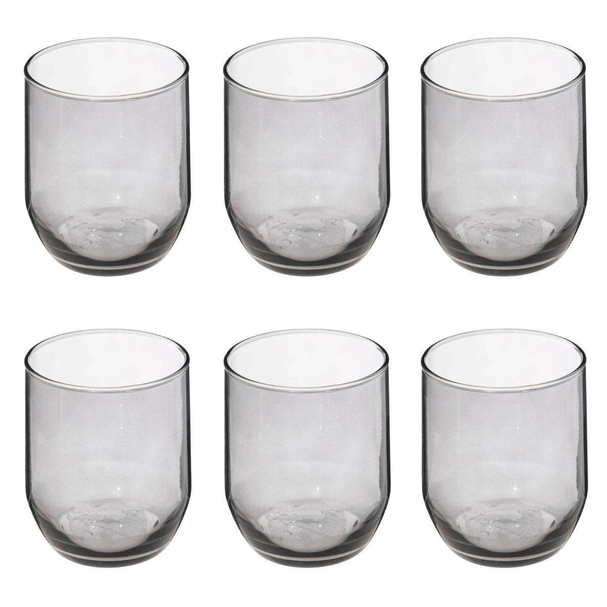 Lot de 6 Verres à Eau "Paol'Eau" 31cl Gris - Image 1