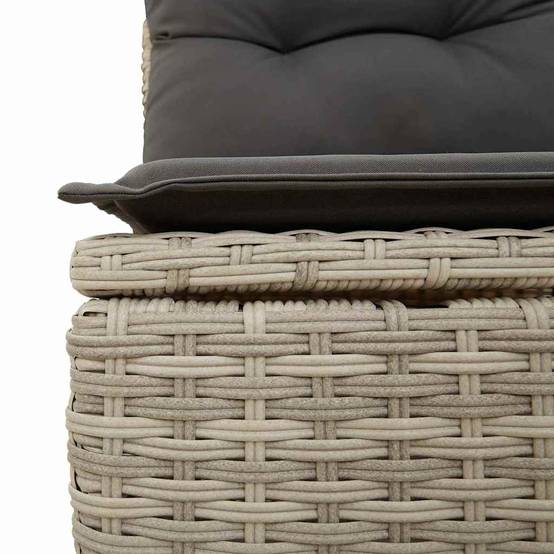 ComfortXL - Salon de Jardin Gris Clair 5 Places Modulable Design Épuré – ComfortXL Outdoor Living - Image 7