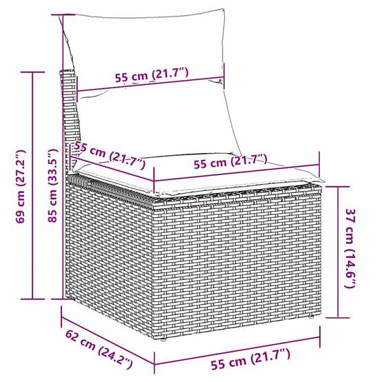 ComfortXL - Salon de Jardin Gris Clair 5 Places Modulable Design Épuré – ComfortXL Outdoor Living - Image 8
