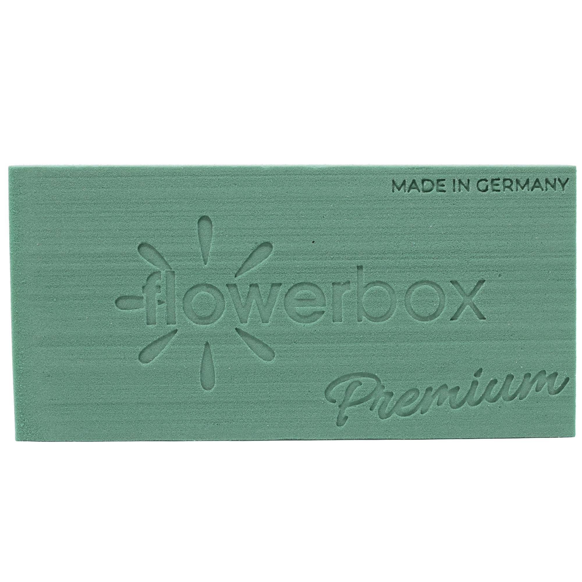 Flowerbox - 3x Original OASIS® Premium mousse florale pour une plus longue durée de vie des fleurs fraîches - 23 x 11 x 7,5 cm - mousse humide en forme de brique - Image 2