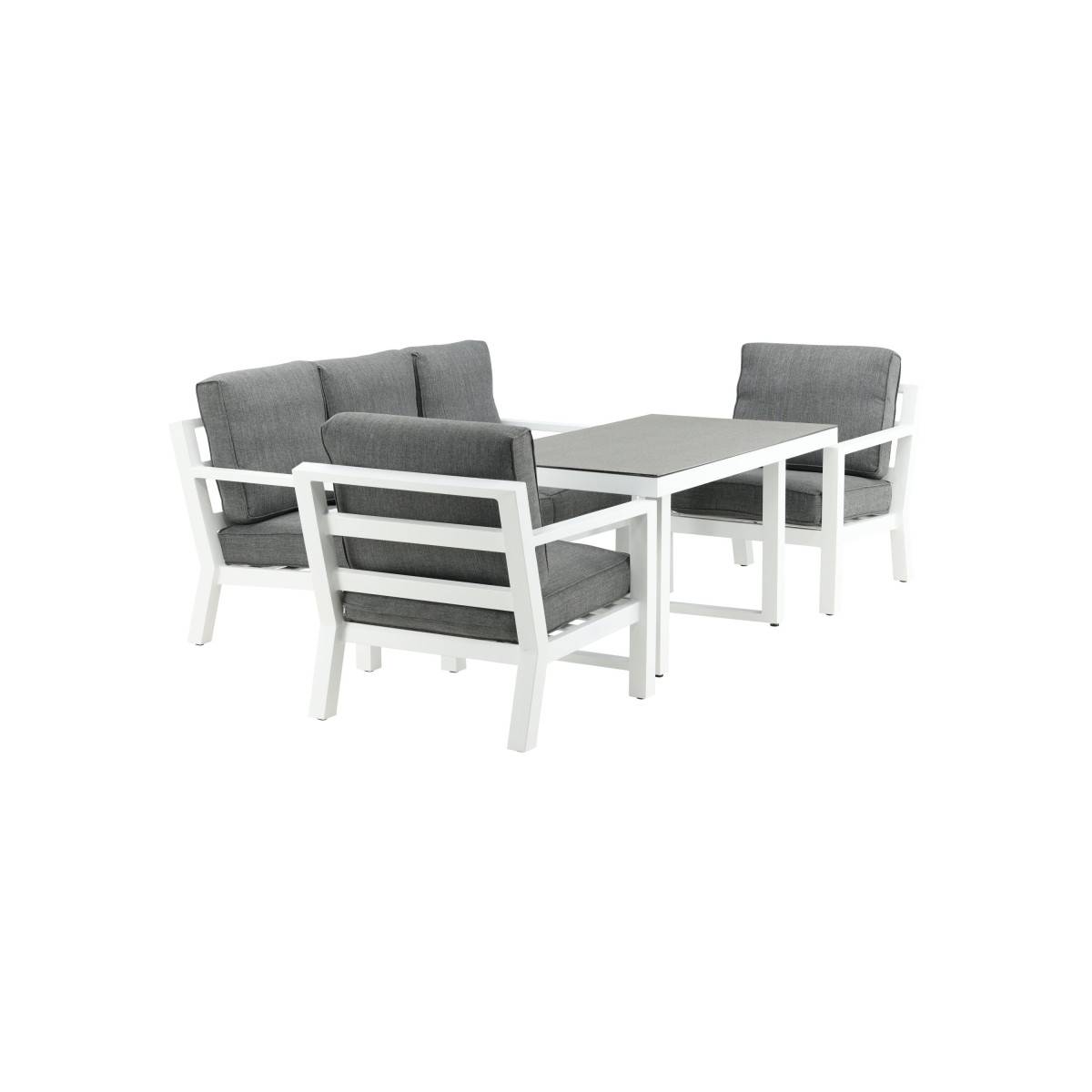 Salon de Jardin "Barcelona" 171cm Blanc - Image 2