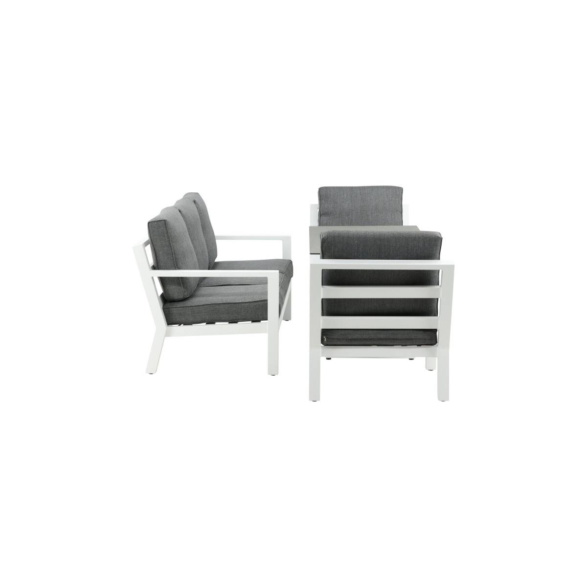 Salon de Jardin "Barcelona" 171cm Blanc - Image 4