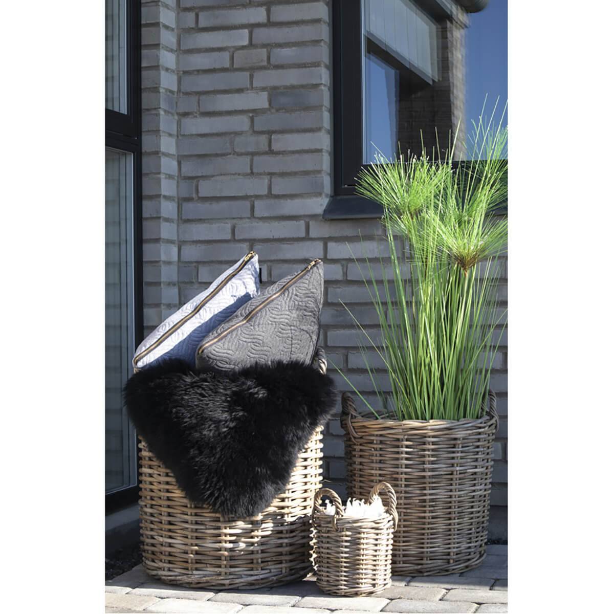 Lot de 4 Paniers Décoratifs en Rotin avec Anses - SELVA - Image 5