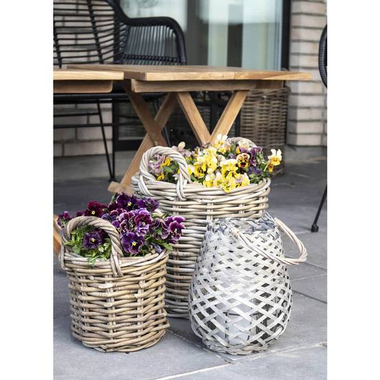 Lot de 4 Paniers Décoratifs en Rotin avec Anses - SELVA - Image 6