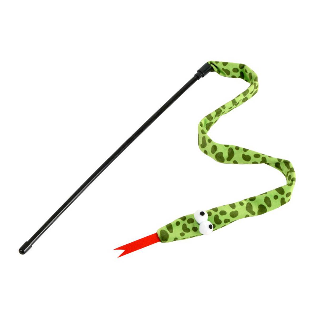 Jouet Pour Chat Canne À Pêche "Serpent" 40cm Vert